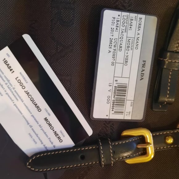 PRADA Jacquard Logo Satchel - Picture 3 of 14